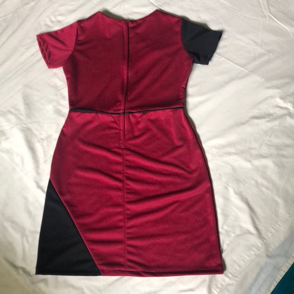 Red Black Cocktail/Semiformal Dress - Picture 2 of 5